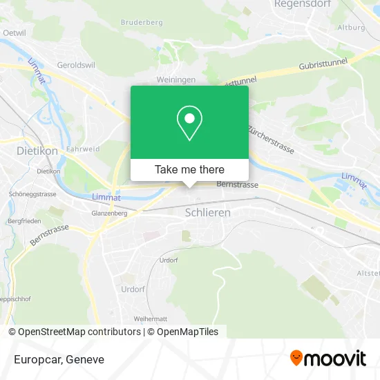 Europcar map
