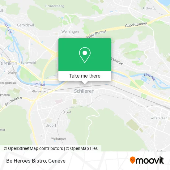 Be Heroes Bistro map