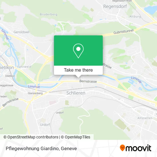 Pflegewohnung Giardino map