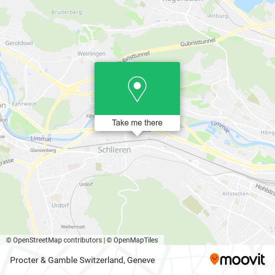 Procter & Gamble Switzerland map