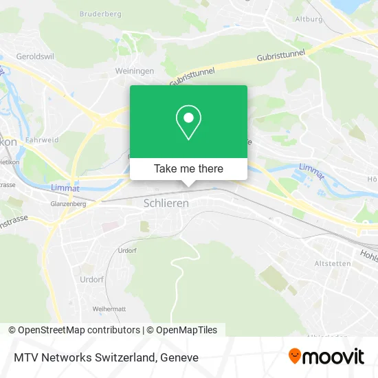 MTV Networks Switzerland map