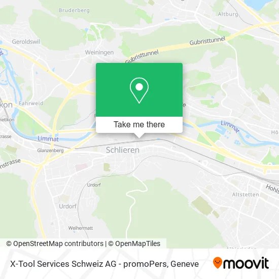 X-Tool Services Schweiz AG - promoPers map