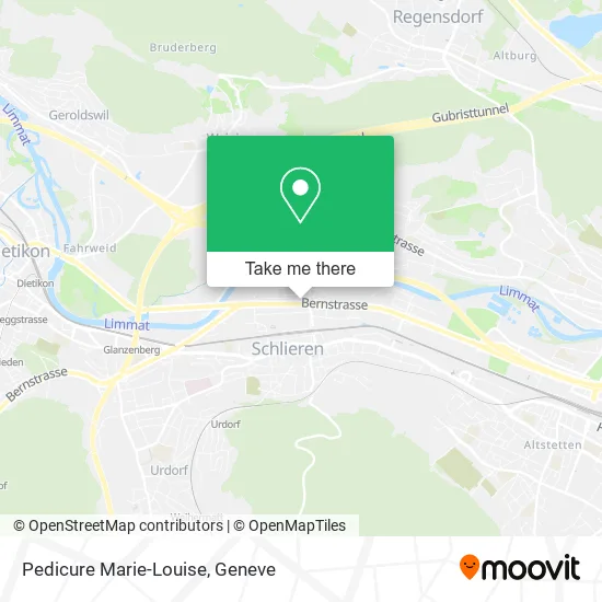 Pedicure Marie-Louise map