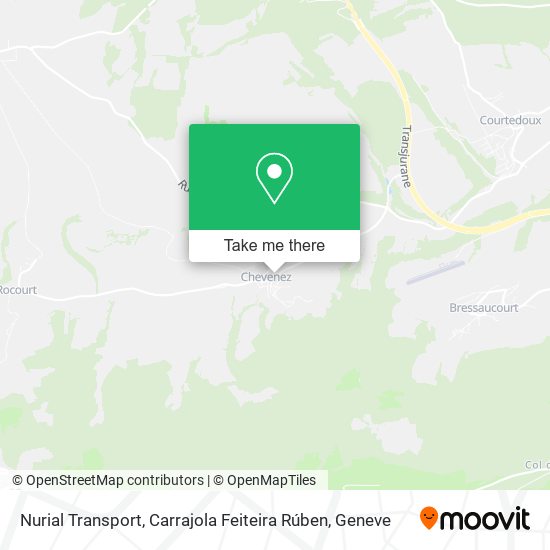 Nurial Transport, Carrajola Feiteira Rúben map