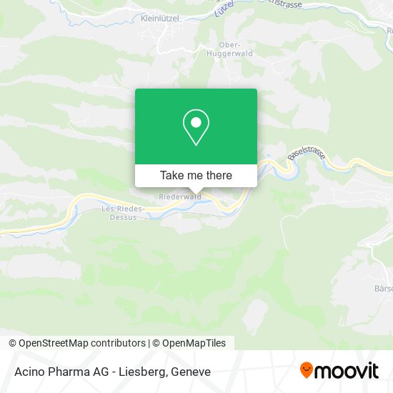 Acino Pharma AG - Liesberg map