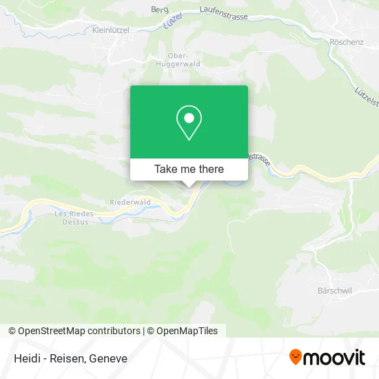 Heidi - Reisen map