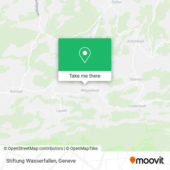 Stiftung Wasserfallen map