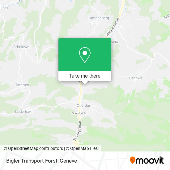 Bigler Transport Forst map