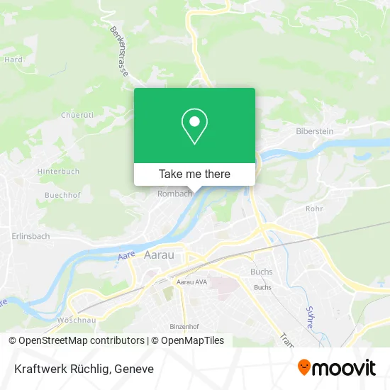 Kraftwerk Rüchlig map