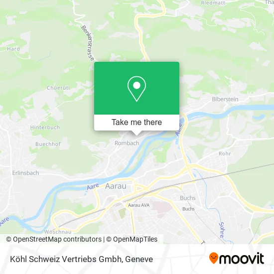 Köhl Schweiz Vertriebs Gmbh map
