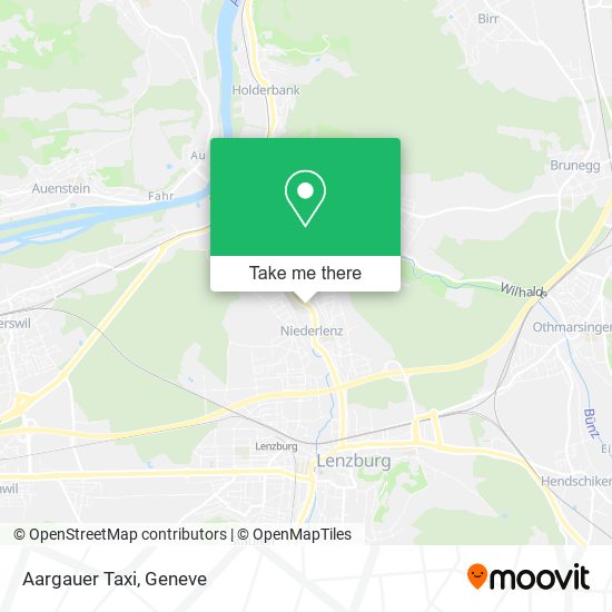 Aargauer Taxi map