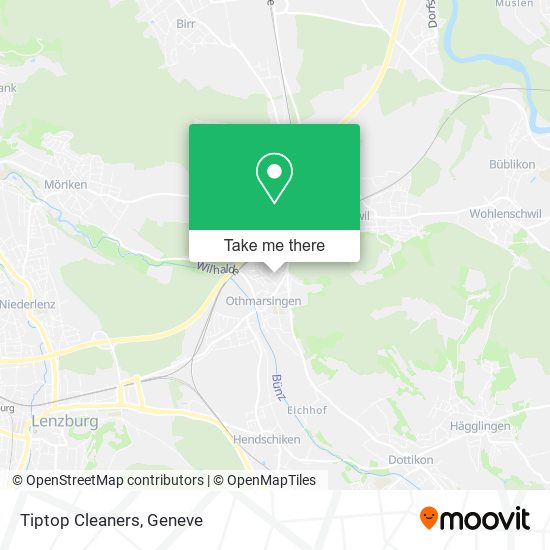 Tiptop Cleaners map