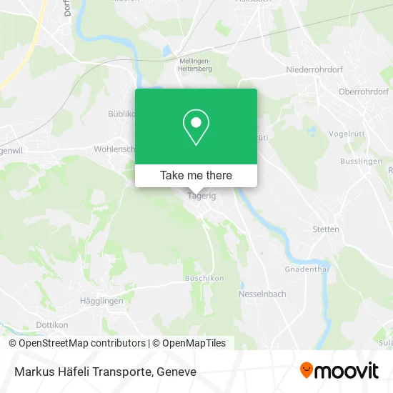 Markus Häfeli Transporte map