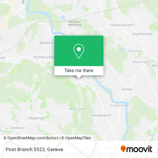 Post Branch 5522 map