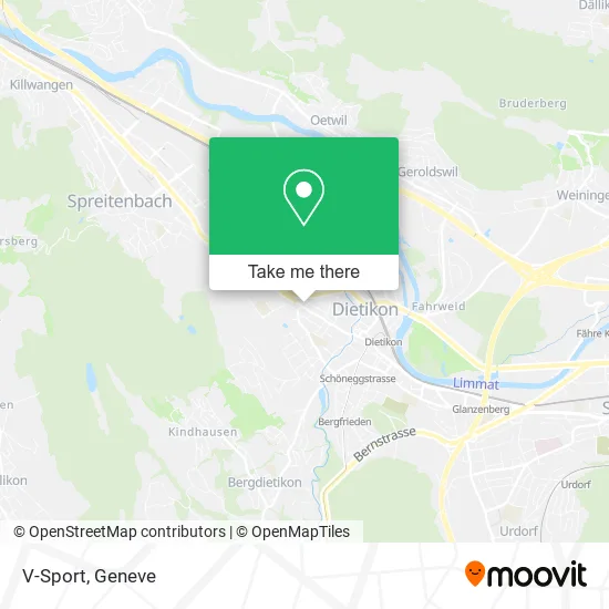 V-Sport map