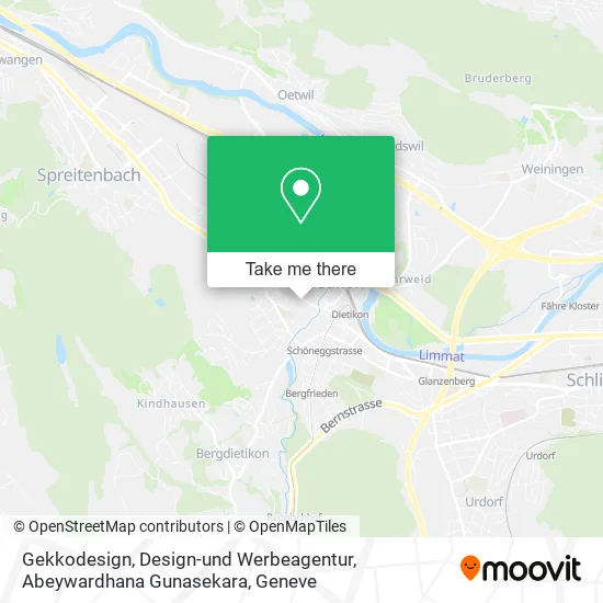 Gekkodesign, Design-und Werbeagentur, Abeywardhana Gunasekara map