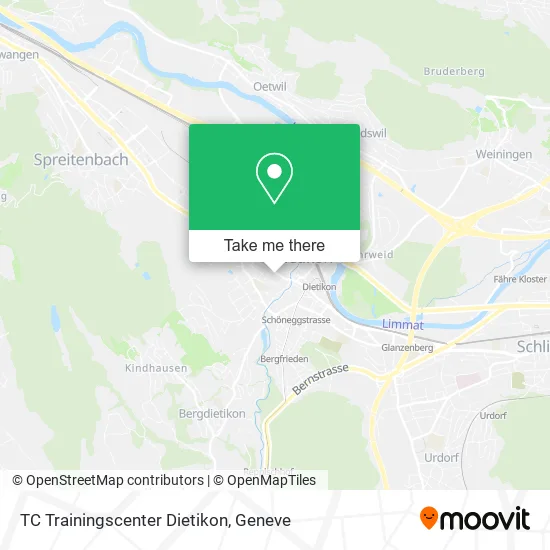 TC Trainingscenter Dietikon map