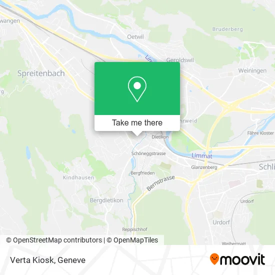Verta Kiosk map