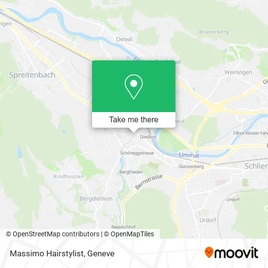 Massimo Hairstylist map