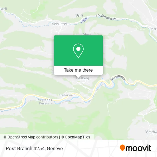 Post Branch 4254 map