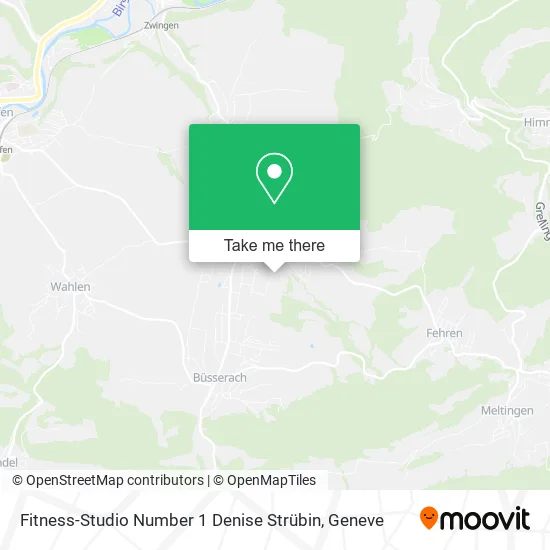 Fitness-Studio Number 1 Denise Strübin map