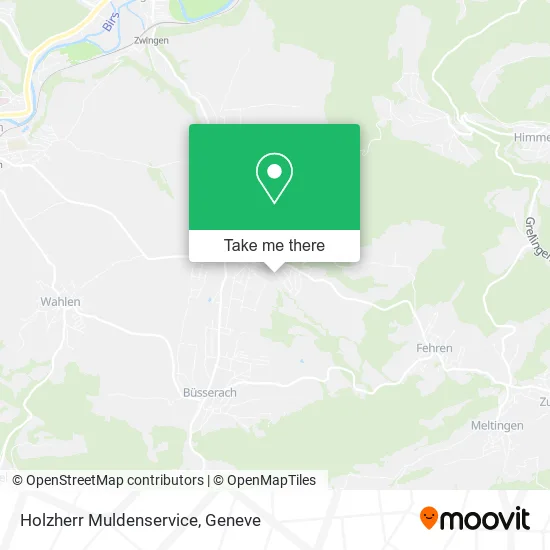 Holzherr Muldenservice map