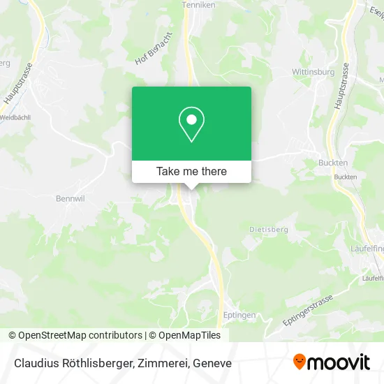 Claudius Röthlisberger, Zimmerei map