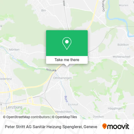 Peter Stritt AG Sanitär Heizung Spenglerei map