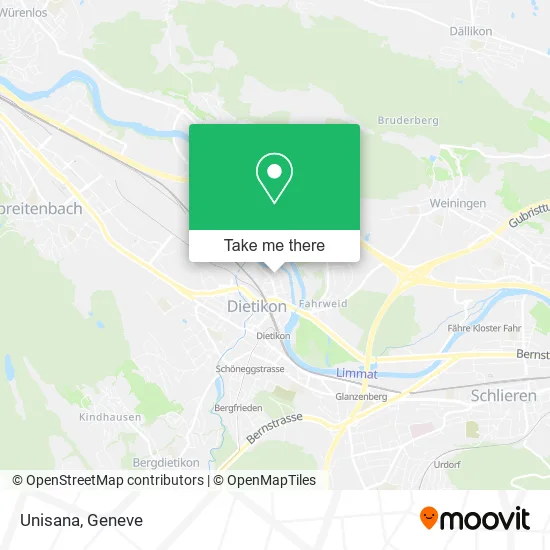 Unisana map