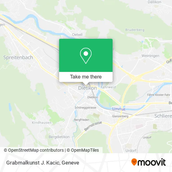 Grabmalkunst J. Kacic map