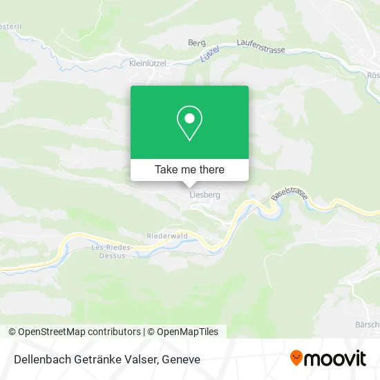 Dellenbach Getränke Valser map