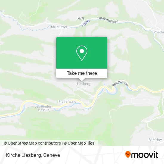 Kirche Liesberg map