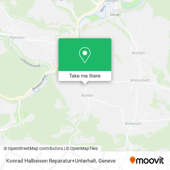 Konrad Halbeisen Reparatur+Unterhalt map