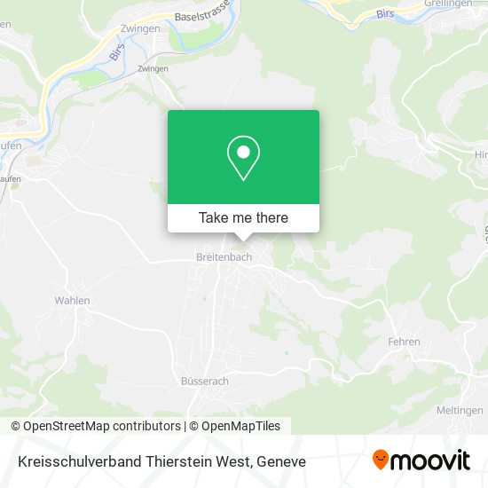 Kreisschulverband Thierstein West map