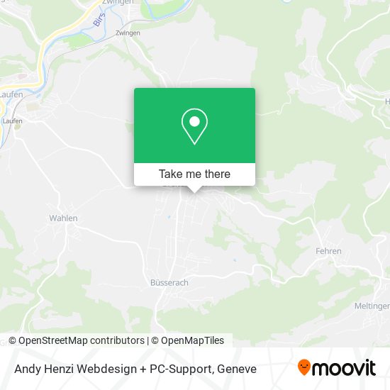Andy Henzi Webdesign + PC-Support map