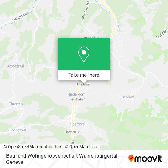 Bau- und Wohngenossenschaft Waldenburgertal map