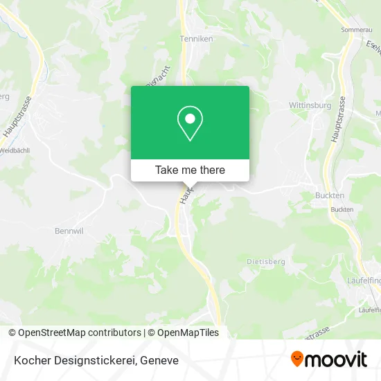 Kocher Designstickerei map
