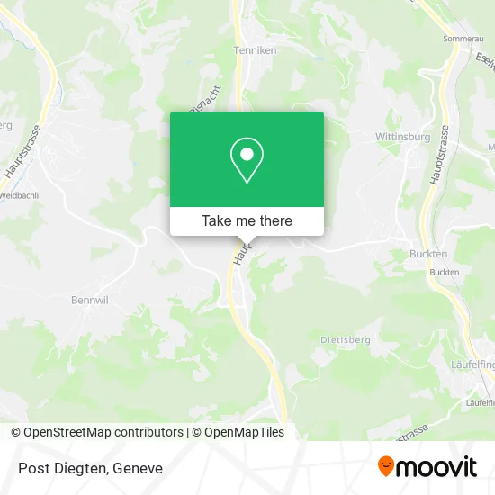 Post Diegten map