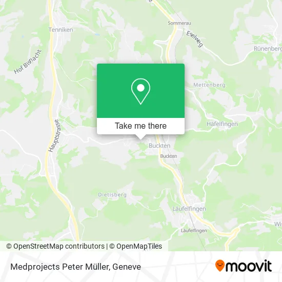 Medprojects Peter Müller map
