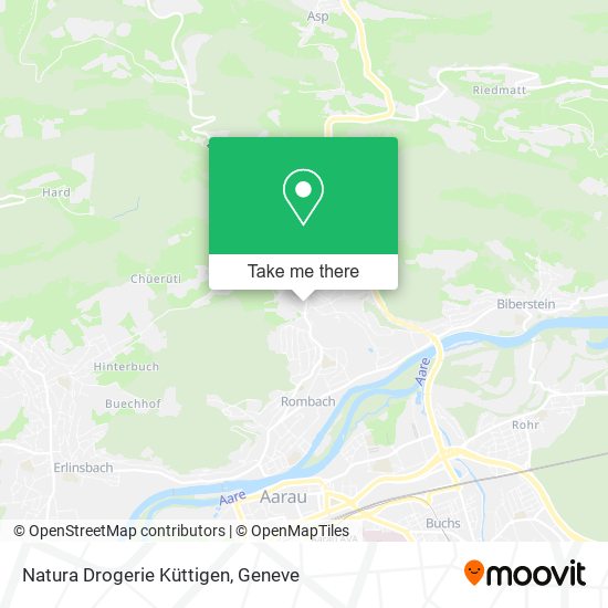 Natura Drogerie Küttigen map