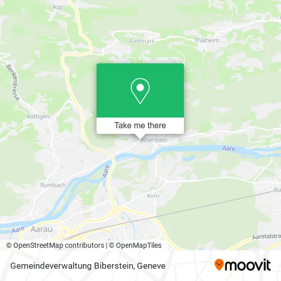 Gemeindeverwaltung Biberstein map