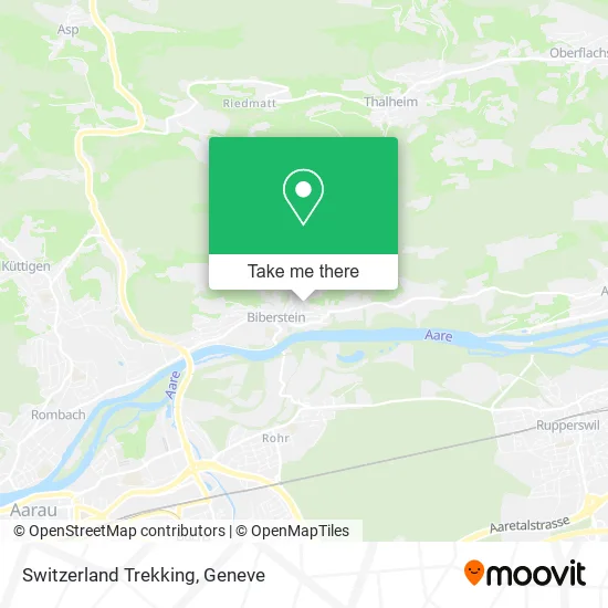 Switzerland Trekking map