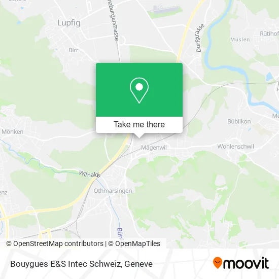 Bouygues E&S Intec Schweiz map