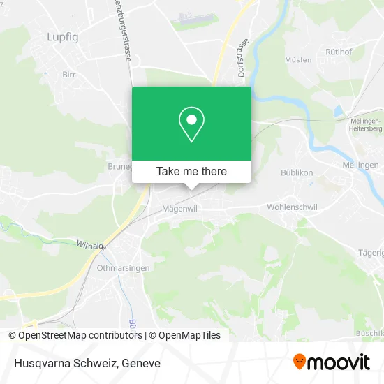 Husqvarna Schweiz map