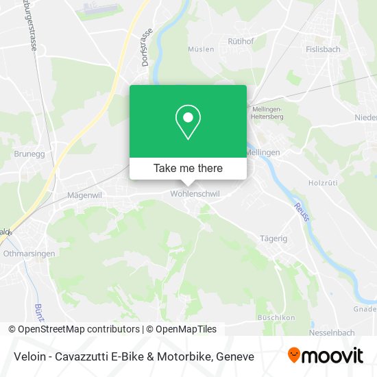 Veloin - Cavazzutti E-Bike & Motorbike map