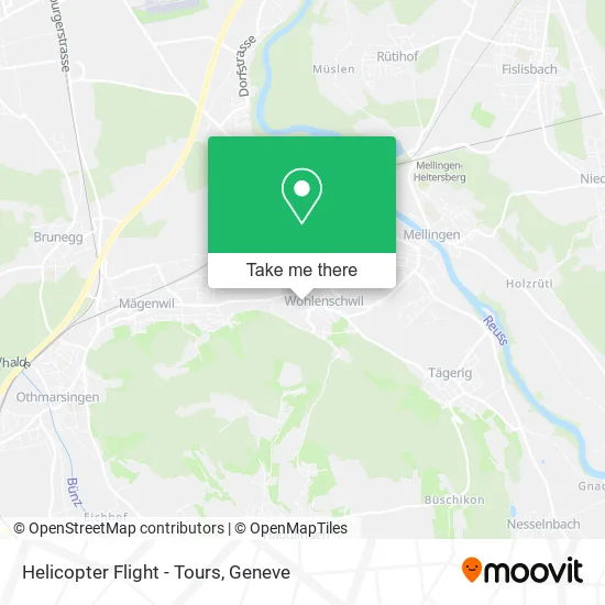 Helicopter Flight - Tours map