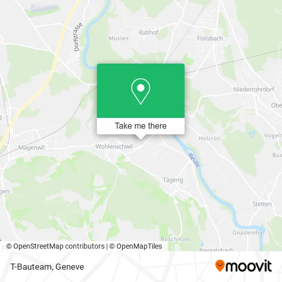T-Bauteam map