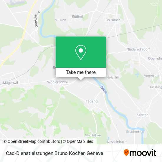 Cad-Dienstleistungen Bruno Kocher map