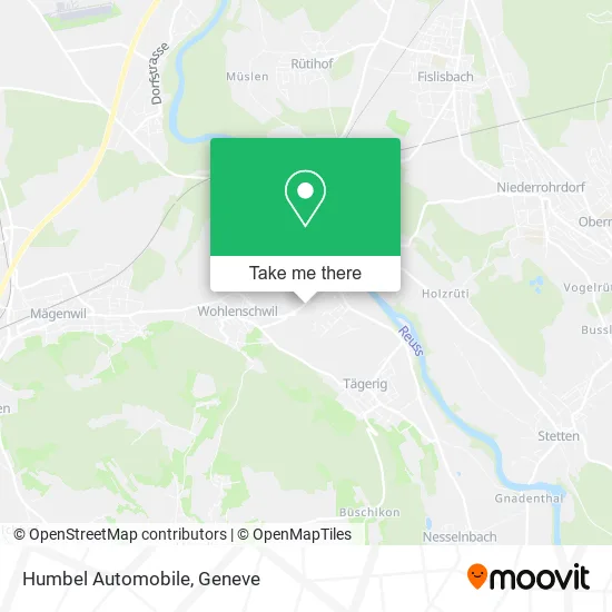 Humbel Automobile map