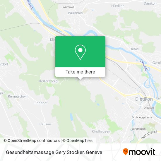 Gesundheitsmassage Gery Stocker map